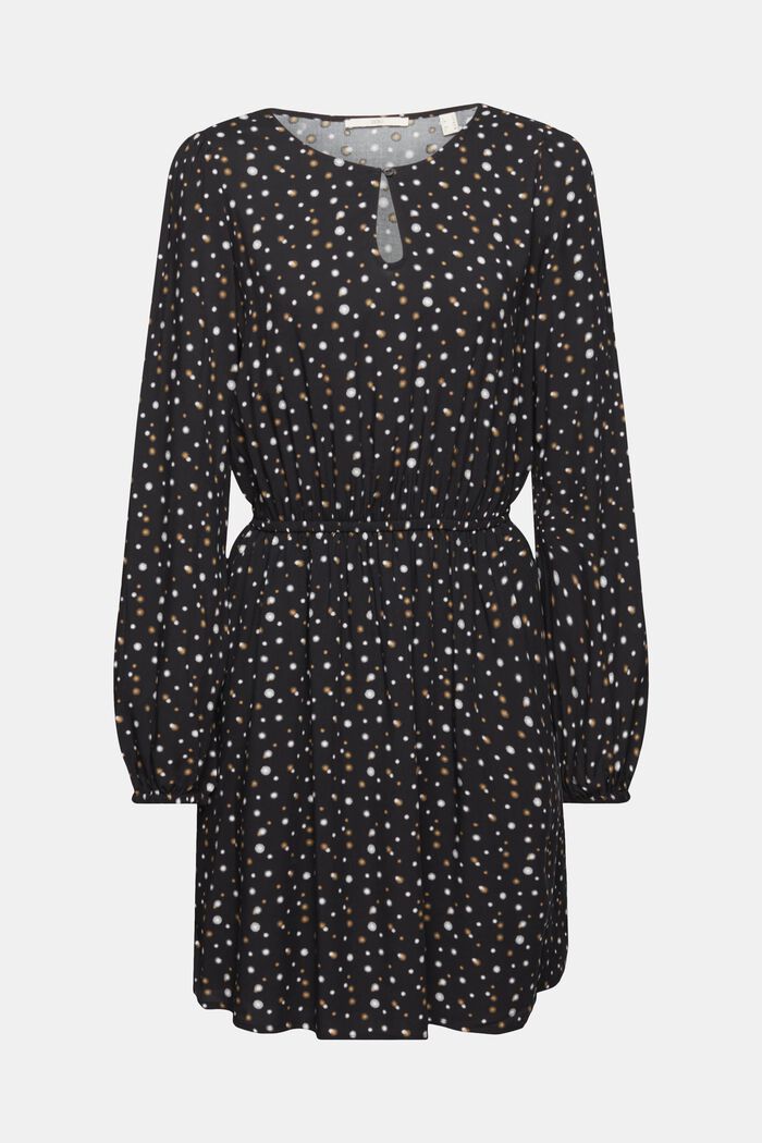 Mini-robe à motif all-over, BLACK, detail image number 6