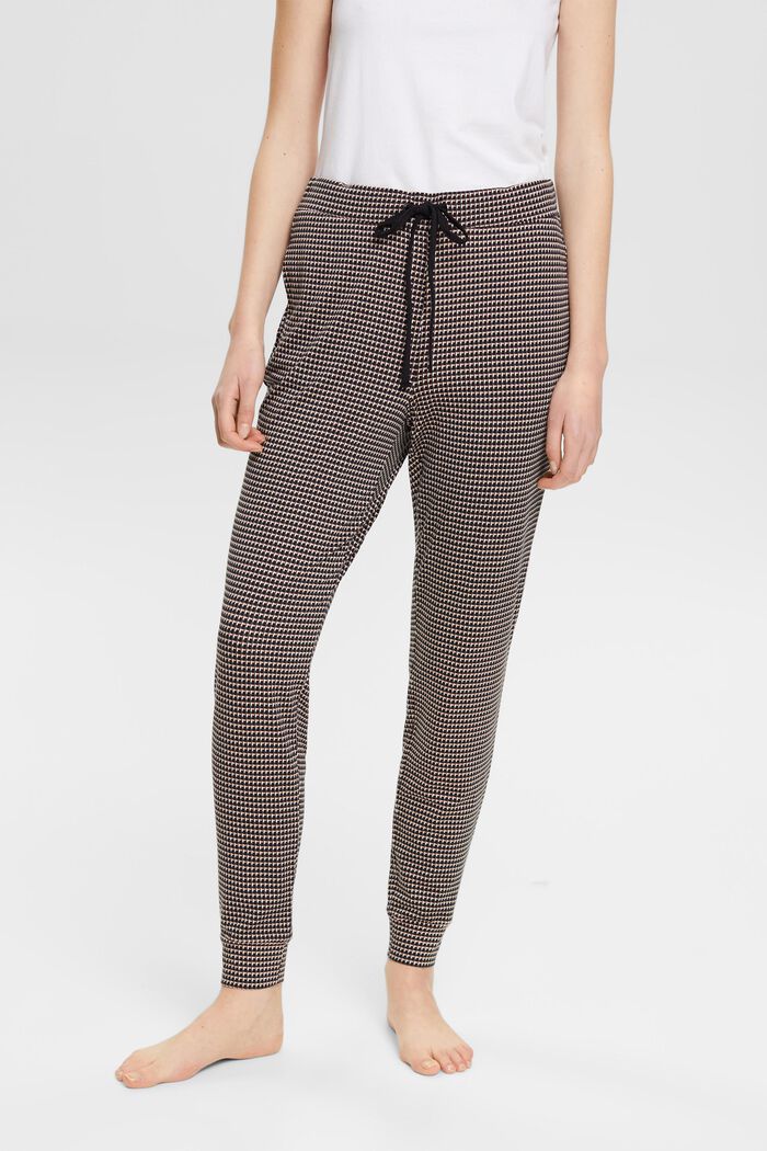Pantalon de pyjama à motif all-over, BLACK, detail image number 0