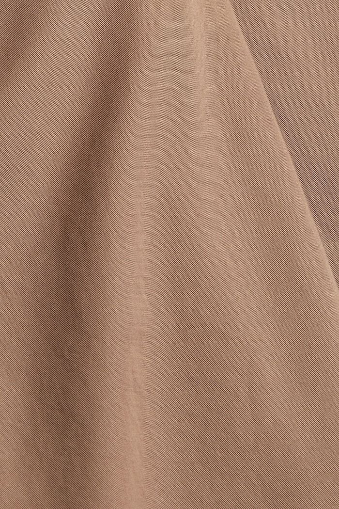 Chino taille haute, 100 % coton Pima, TAUPE, detail image number 4