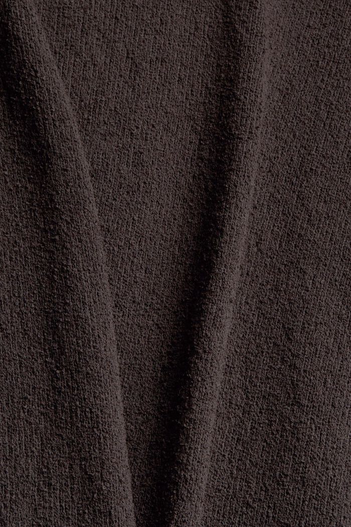 Polo d’aspect maille bouclette, BROWN, detail image number 4