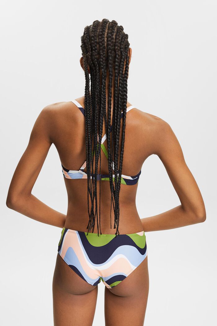 Bas de bikini taille basse à imprimé, NAVY COLORWAY, detail image number 3