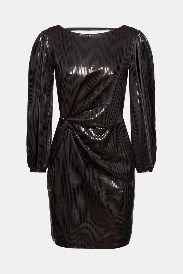 Mini-robe à application all-over, BLACK, detail image number 6