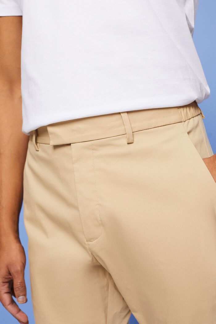 Pantalon chino en popeline, SAND, detail image number 2