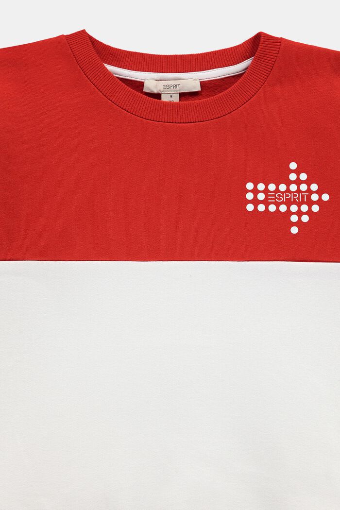 Sweat-shirt à imprimé réfléchissant, RED, detail image number 2