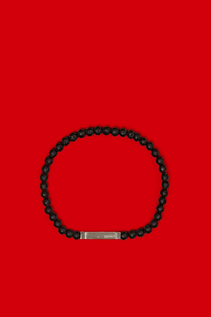 Bracelet perlé élastique, SILVER, detail image number 0