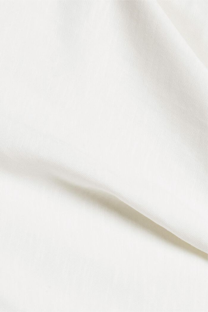 T-shirt à manches longues à poche, coton biologique mélangé, OFF WHITE, detail image number 4