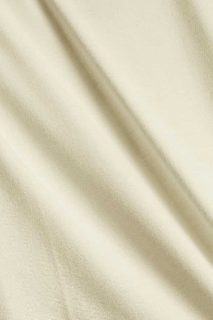 Haut de pyjama velouté, 100 % coton biologique, PASTEL YELLOW, detail image number 4