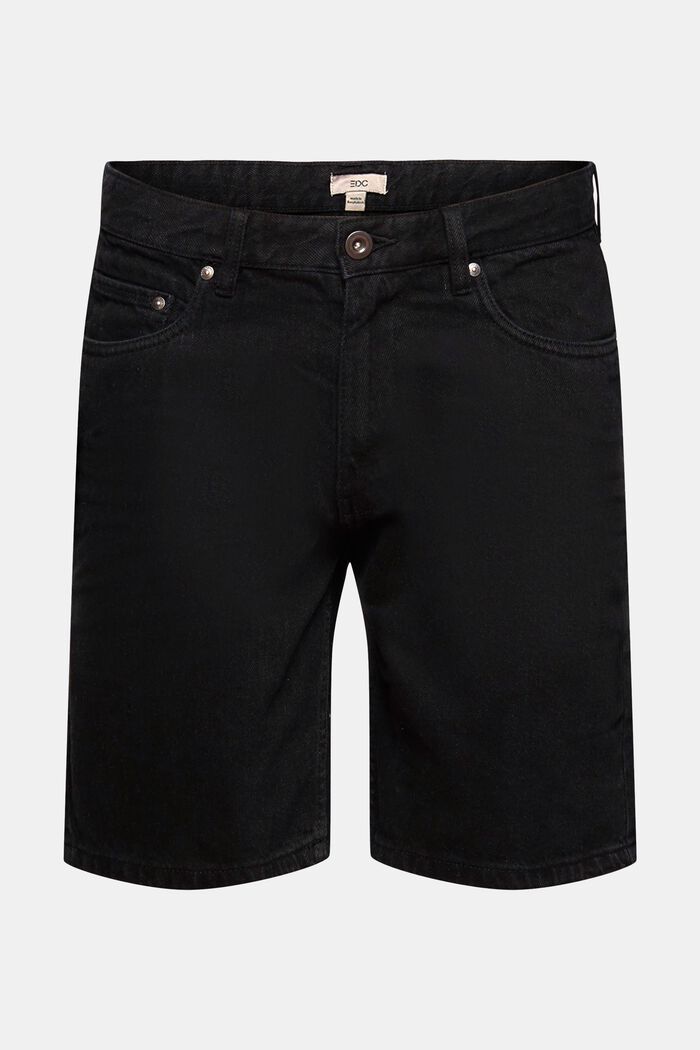 Short en jean 100 % coton, BLACK, detail image number 7