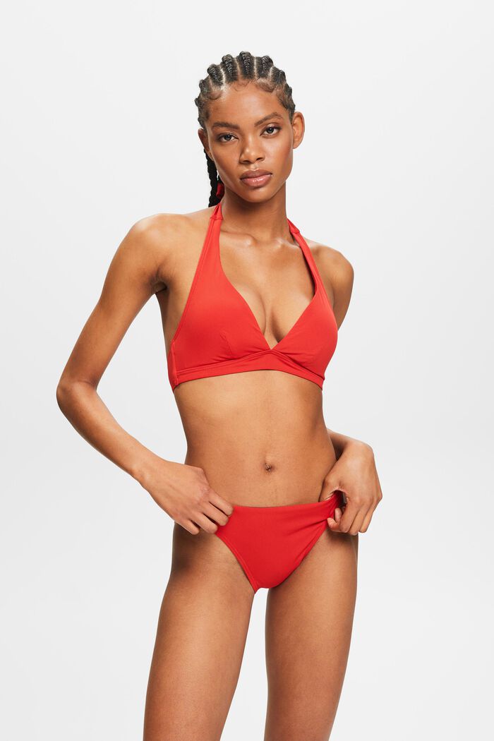 Bas de bikini taille basse, DARK RED, detail image number 0