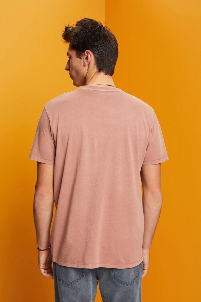 T-shirt délavé, 100 % coton, DARK OLD PINK, detail image number 3