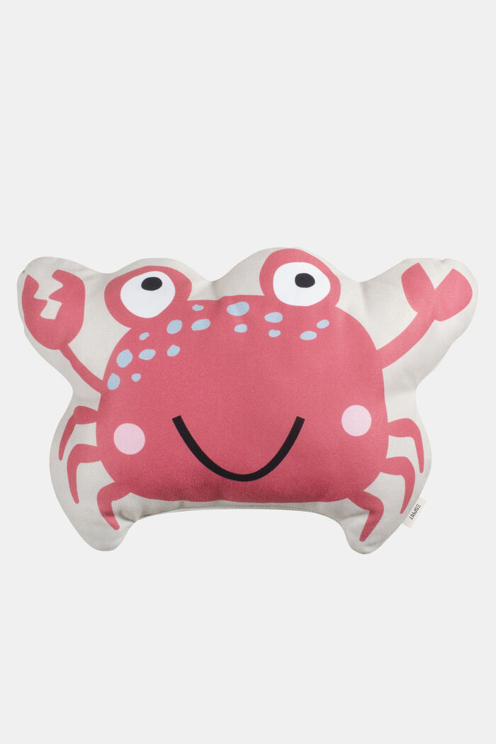 Coussin décoratif à motif crabe, PINK, overview