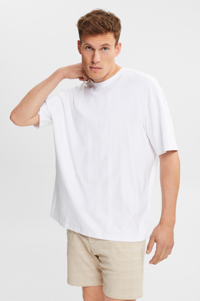 T-shirt en jersey oversize, WHITE, detail image number 0