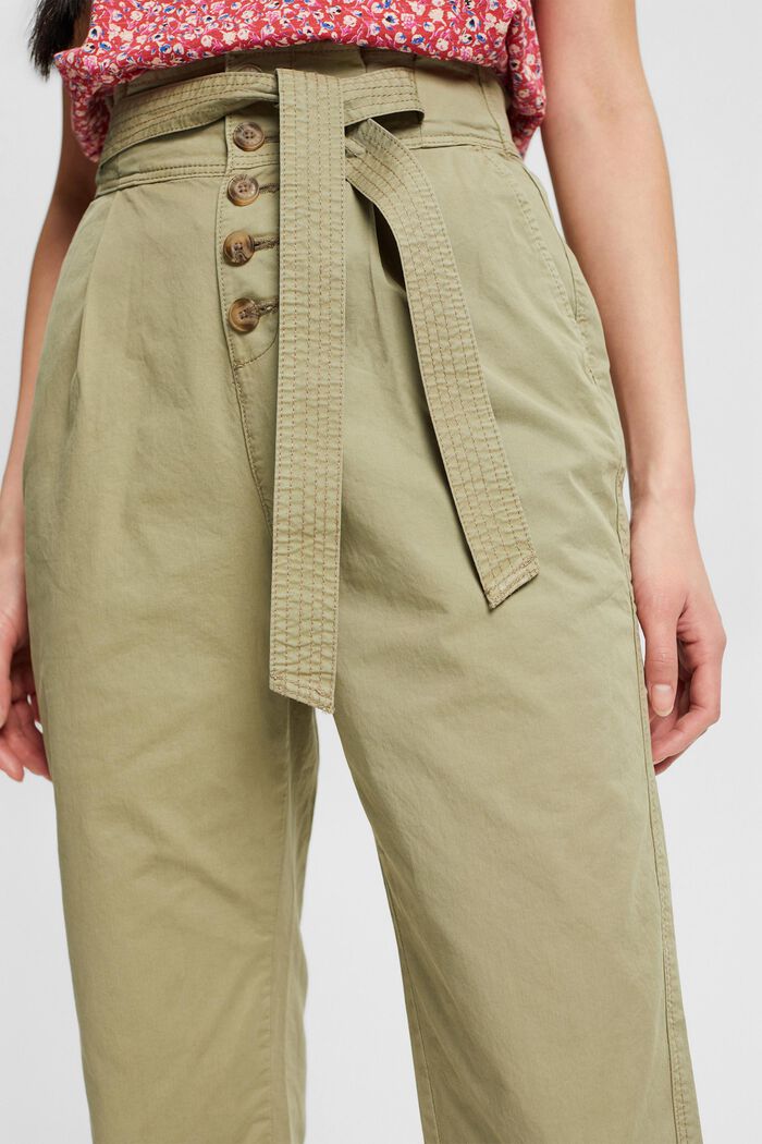 Pants woven high rise tapered, LIGHT KHAKI, detail image number 2