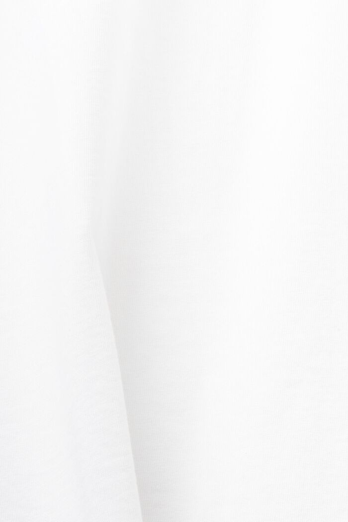 T-shirt unisexe en jersey de coton bio imprimé, WHITE, detail image number 6