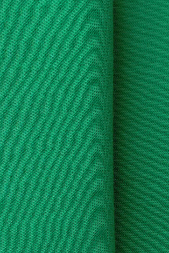 Polo en jersey de coton à logo imprimé, EMERALD GREEN, detail image number 4