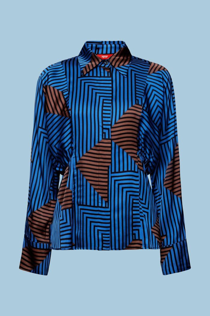 Blouses woven, BRIGHT BLUE, detail image number 7
