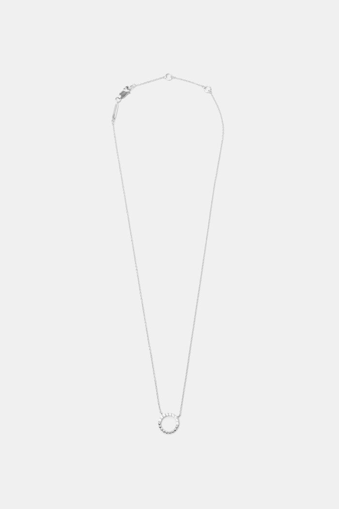 Collier à pendentif orbe, argent sterling, SILVER, detail image number 0