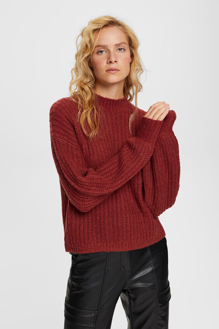 Pull en maille rayé