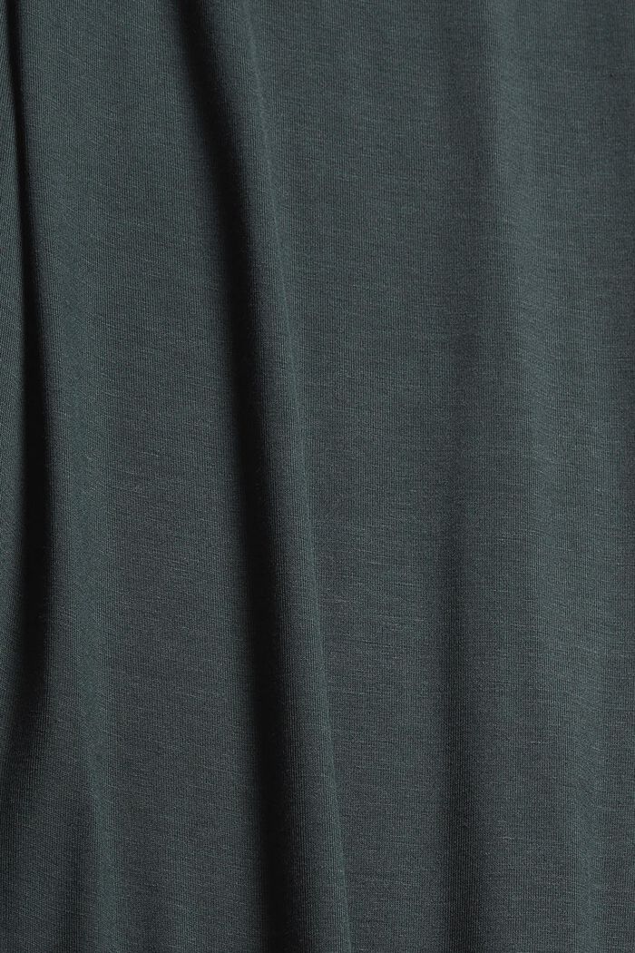 Chemise de nuit en jersey, en LENZING™ ECOVERO™, DARK TEAL GREEN, detail image number 4