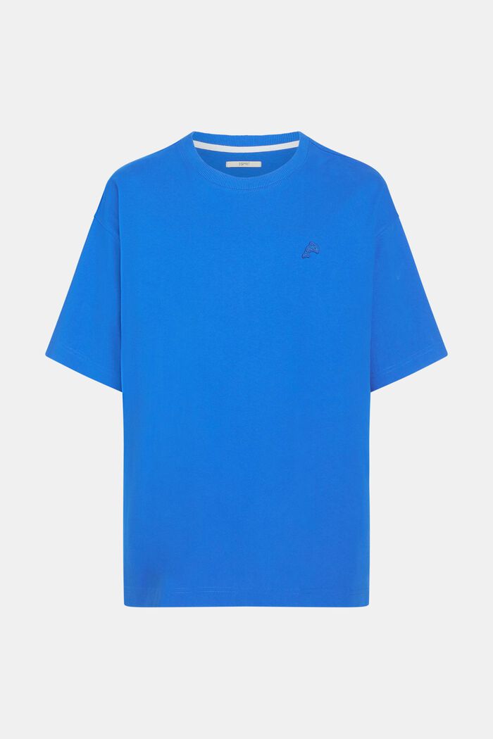 T-shirt Relaxed Fit orné du dauphin coloré, BLUE, detail image number 4
