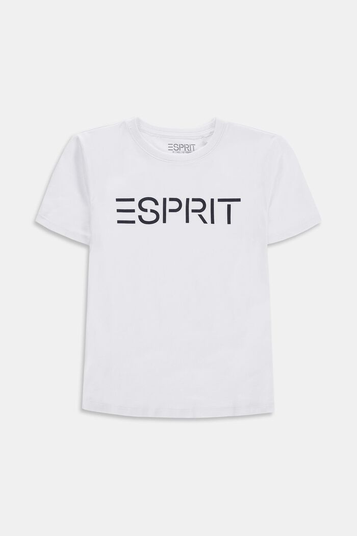 T-shirt à logo, 100 % coton, WHITE, detail image number 0