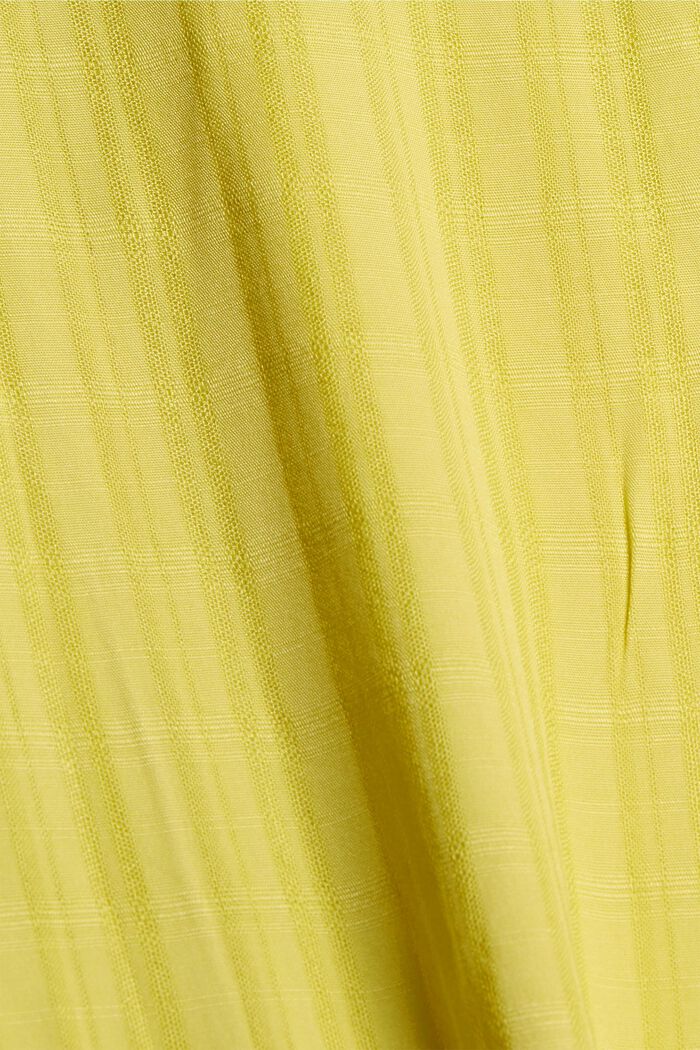 Haut façon blouse en LENZING™ ECOVERO™, BRIGHT YELLOW, detail image number 4