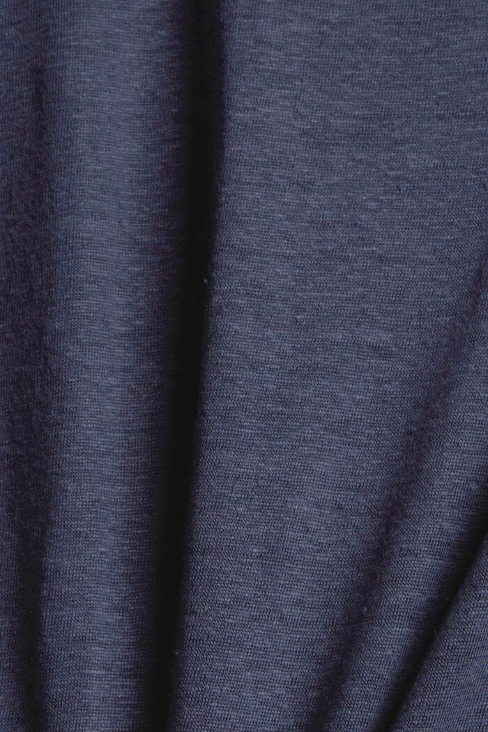 T-shirt 100 % lin, DARK BLUE, detail image number 4