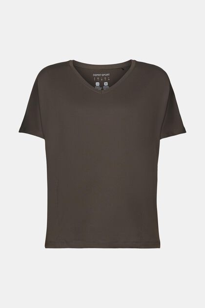 T-shirt de sport à encolure en V doté de la technologie E-DRY