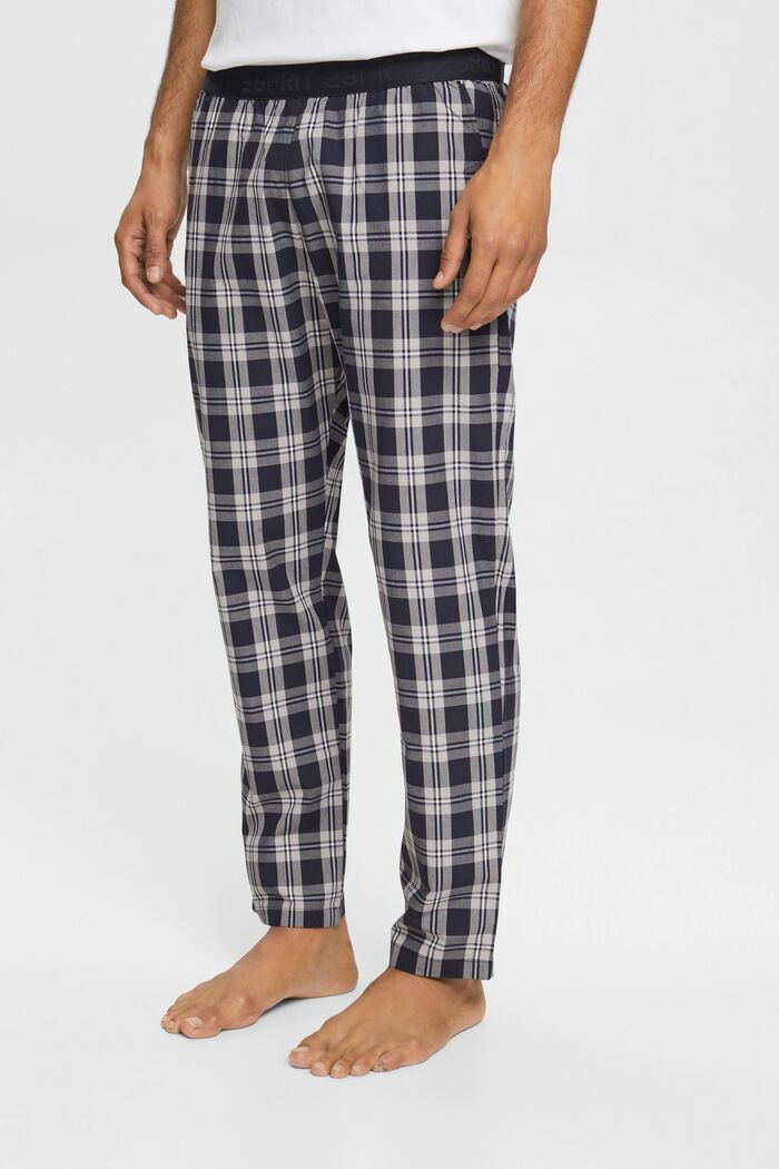 Pantalon de pyjama à carreaux, NAVY, detail image number 1