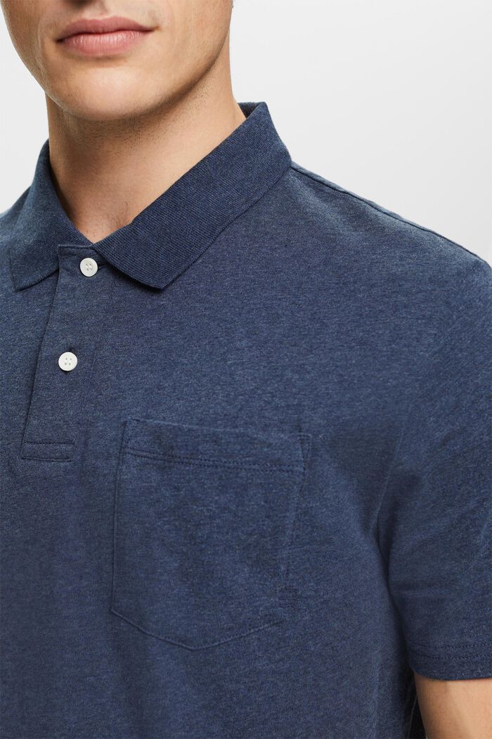 Polo chiné, NAVY, detail image number 3