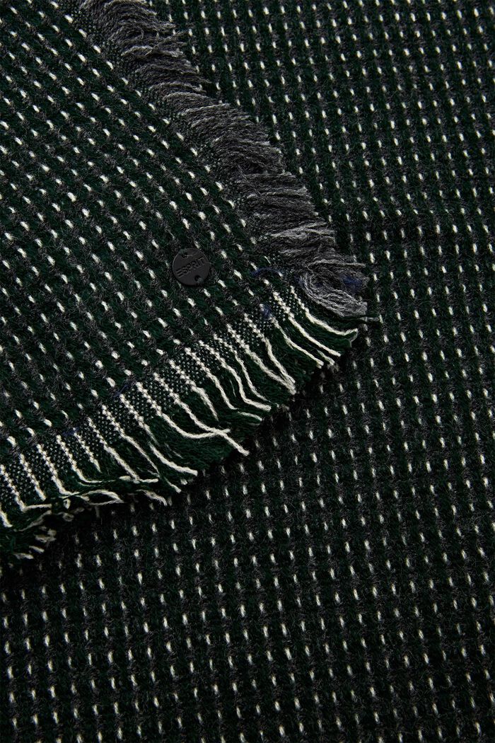 Écharpe tissée texturée, EMERALD GREEN, detail image number 1
