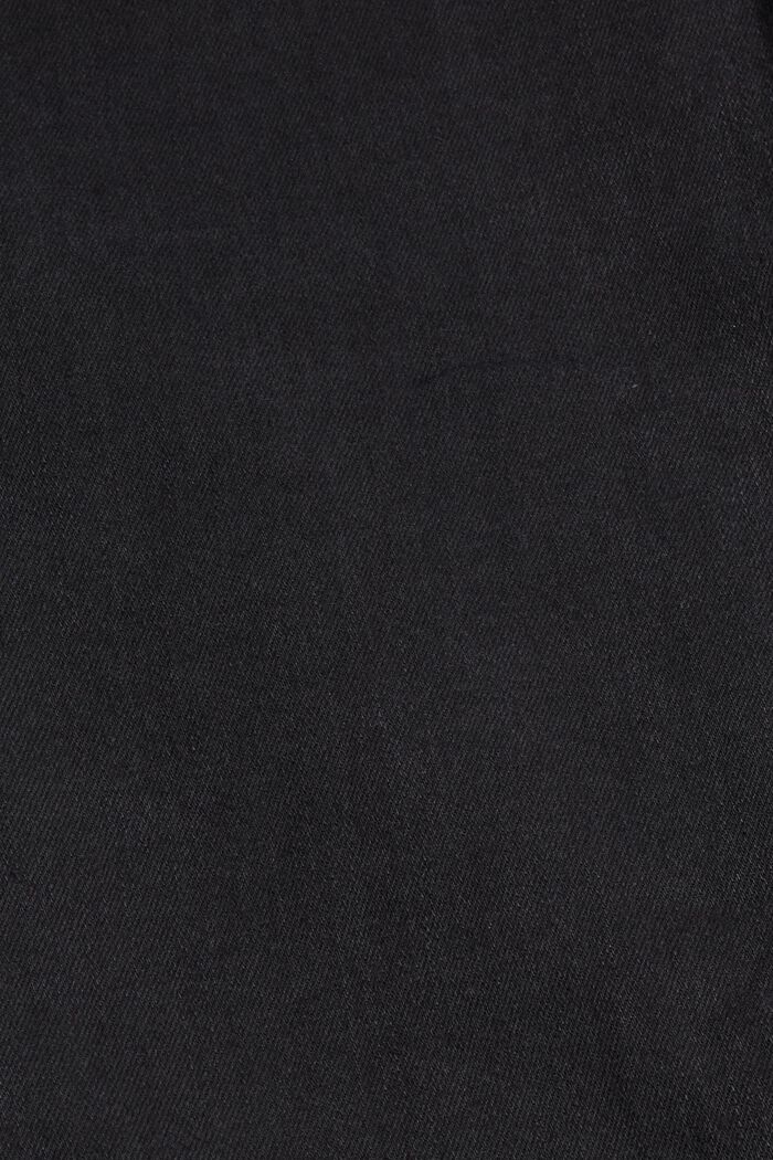 Jean stretch en coton biologique mélangé, BLACK DARK WASHED, detail image number 3