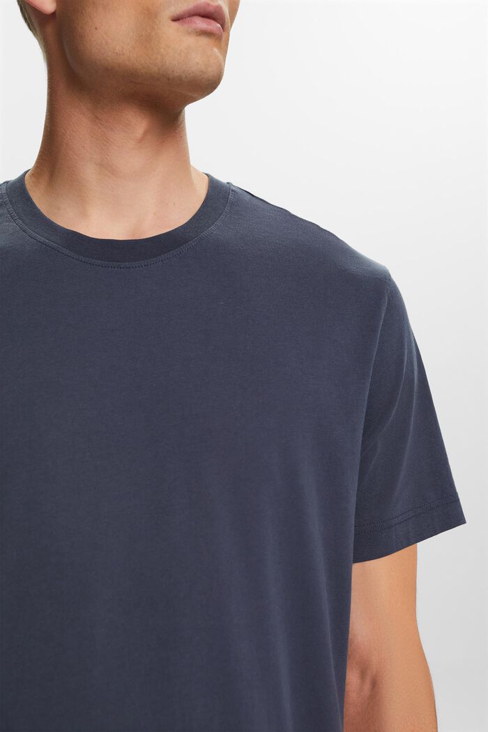 T-shirt en jersey à encolure ronde, 100 % coton, PETROL BLUE, detail image number 2
