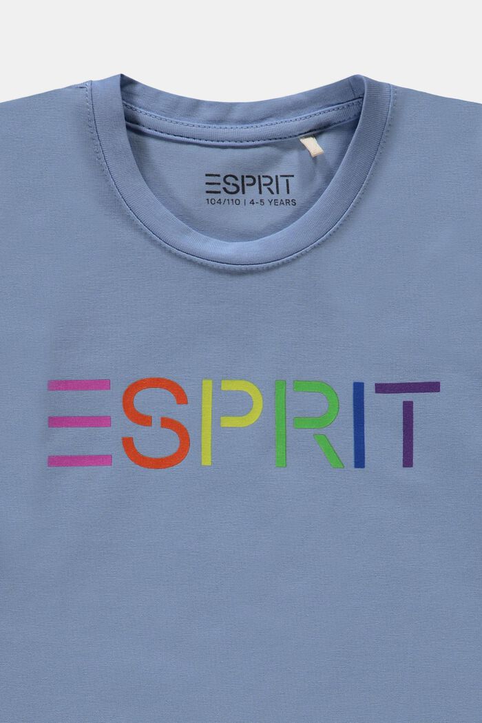 T-shirt à imprimé logo coloré, BRIGHT BLUE, detail image number 2