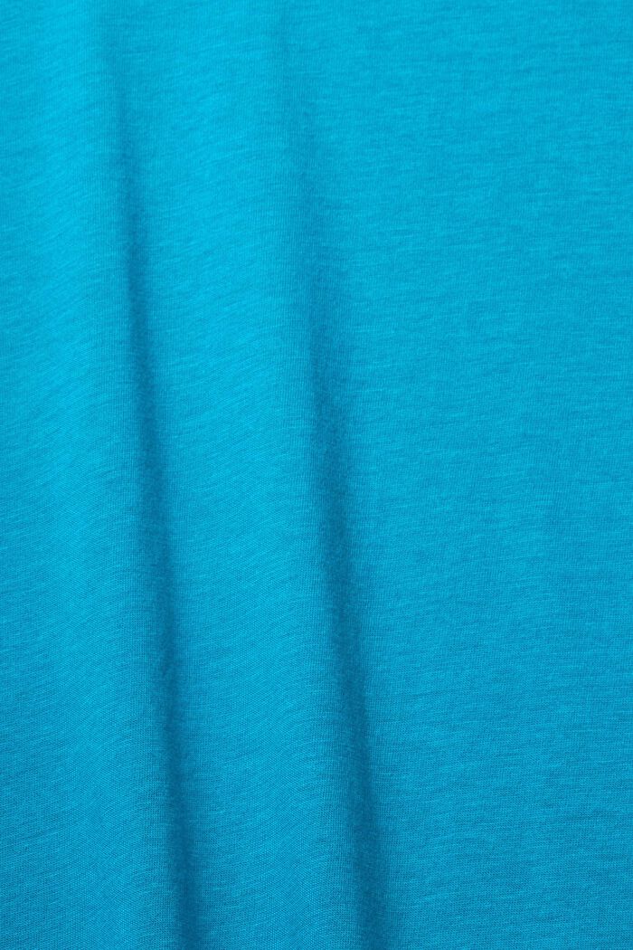 T-shirt à manches longues et col montant, TENCEL™, TEAL BLUE, detail image number 4