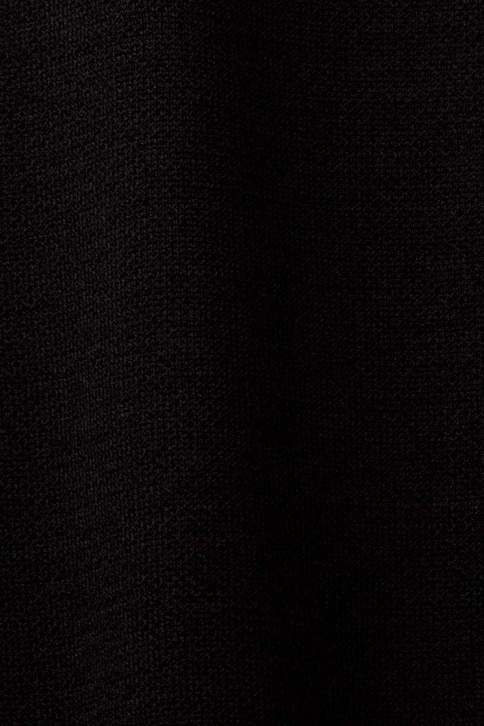 Mini-robe sans manches en laine mélangée, BLACK, detail image number 5