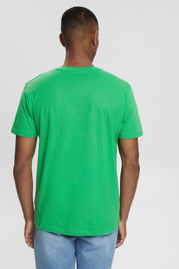 T-shirt en jersey animé d´un logo brodé, GREEN, detail image number 4