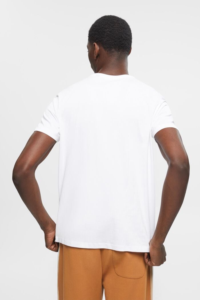T-shirt de coupe Slim Fit en coton Pima, WHITE, detail image number 3