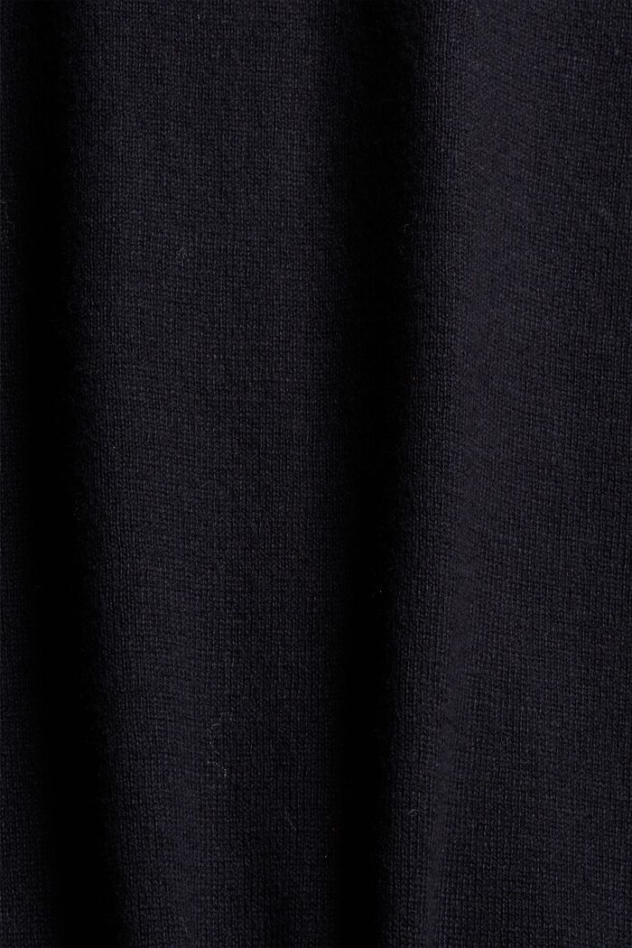 À teneur en cachemire :  cardigan zippé, BLACK, detail image number 4