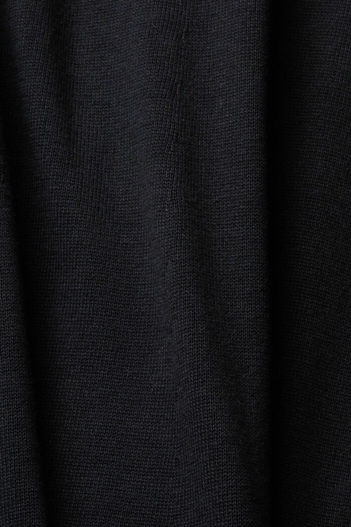 Robe en maille à col roulé, BLACK, detail image number 1
