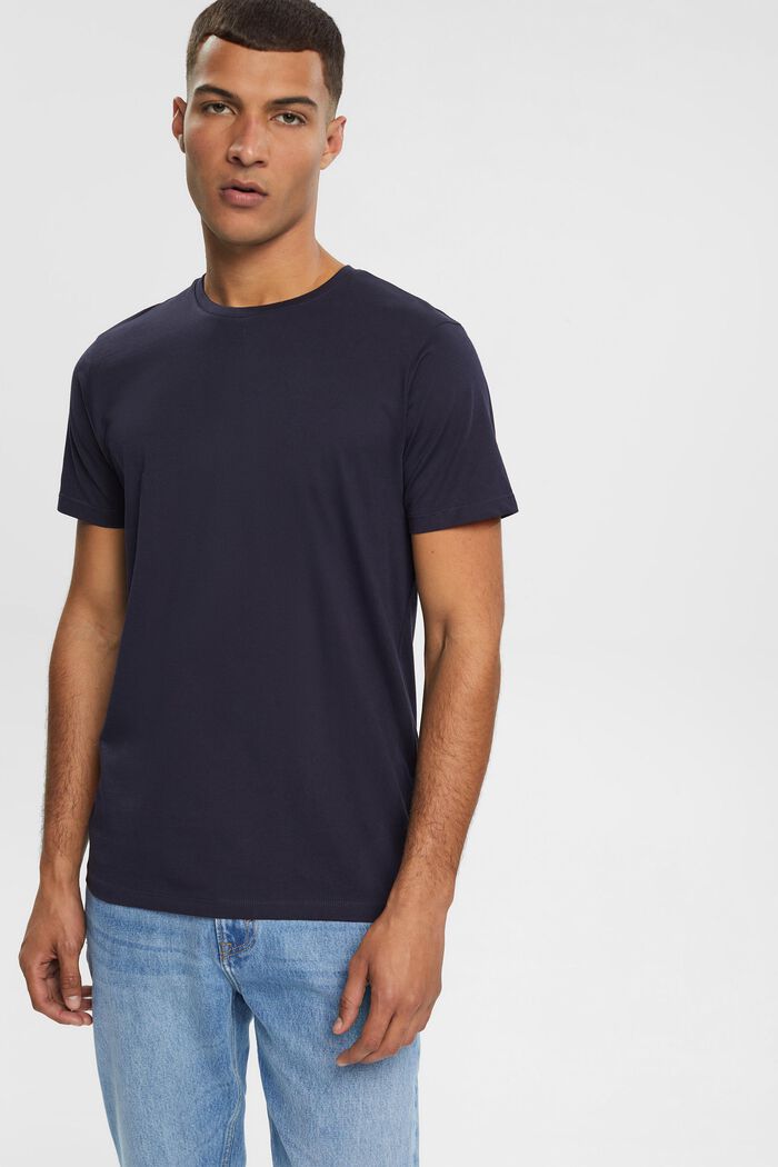 T-shirt en jersey, 100 % coton, NAVY, detail image number 1
