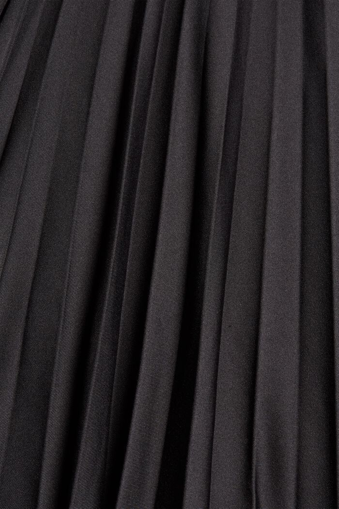 Jupe plissée à taille élastique, BLACK, detail image number 4