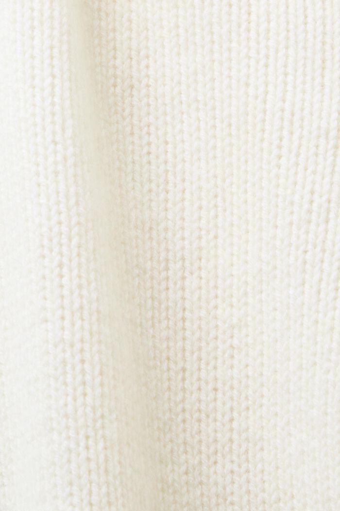 Pull-over à logo en laine et cachemire, OFF WHITE, detail image number 5