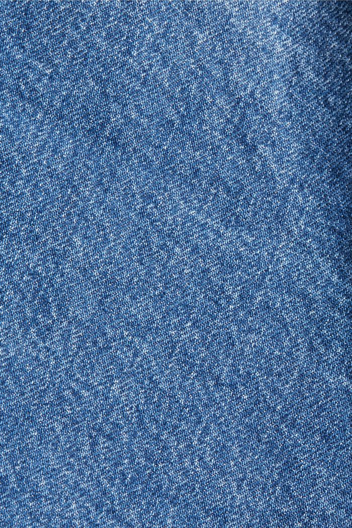 Veste en jean oversize en coton biologique mélangé, BLUE DARK WASHED, detail image number 4