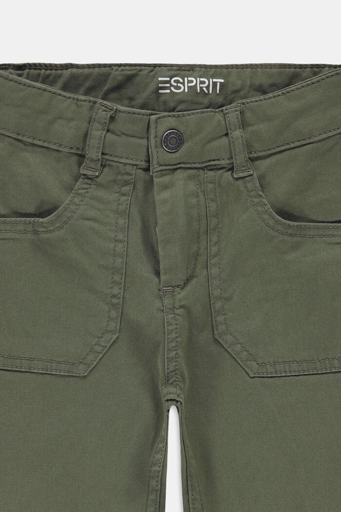 Pantalon ample, longueur chevilles, à taille ajustable, DARK KHAKI, detail image number 2