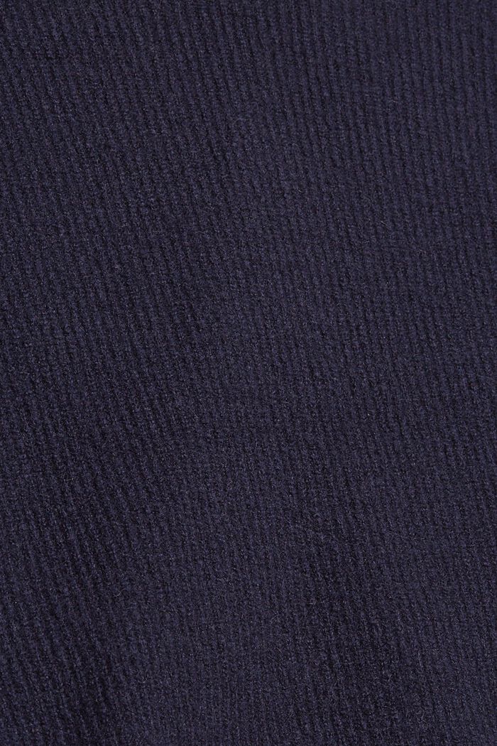 À teneur en laine/alpaga : le cardigan à effet cache-cœur, NAVY, detail image number 1
