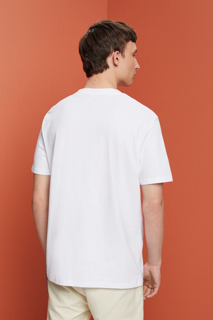 T-shirt en jersey imprimé, 100 % coton, WHITE, detail image number 3