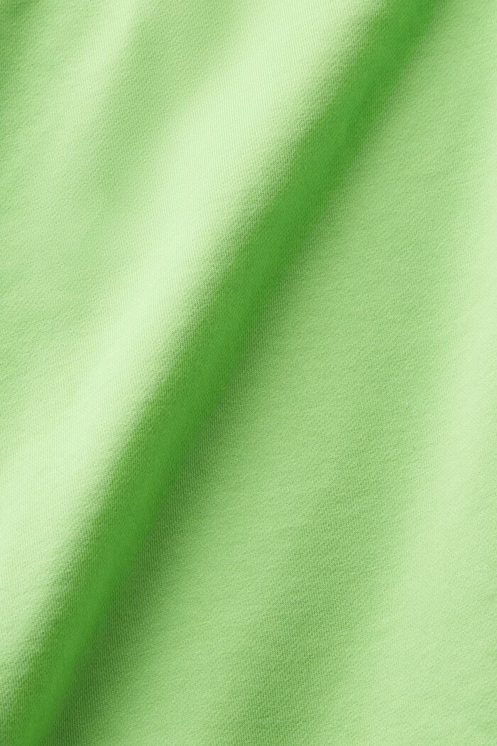 Sweat-shirt à col rond et logo, CITRUS GREEN, detail image number 5