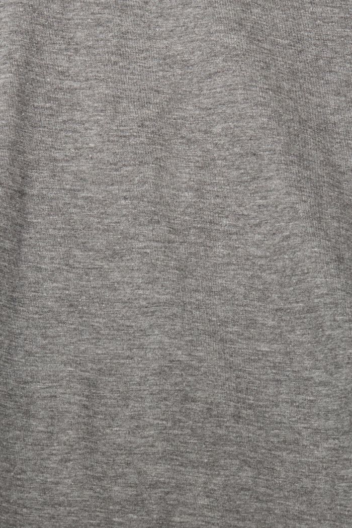 T-shirt à imprimé sur la poitrine, MEDIUM GREY 5, detail image number 6