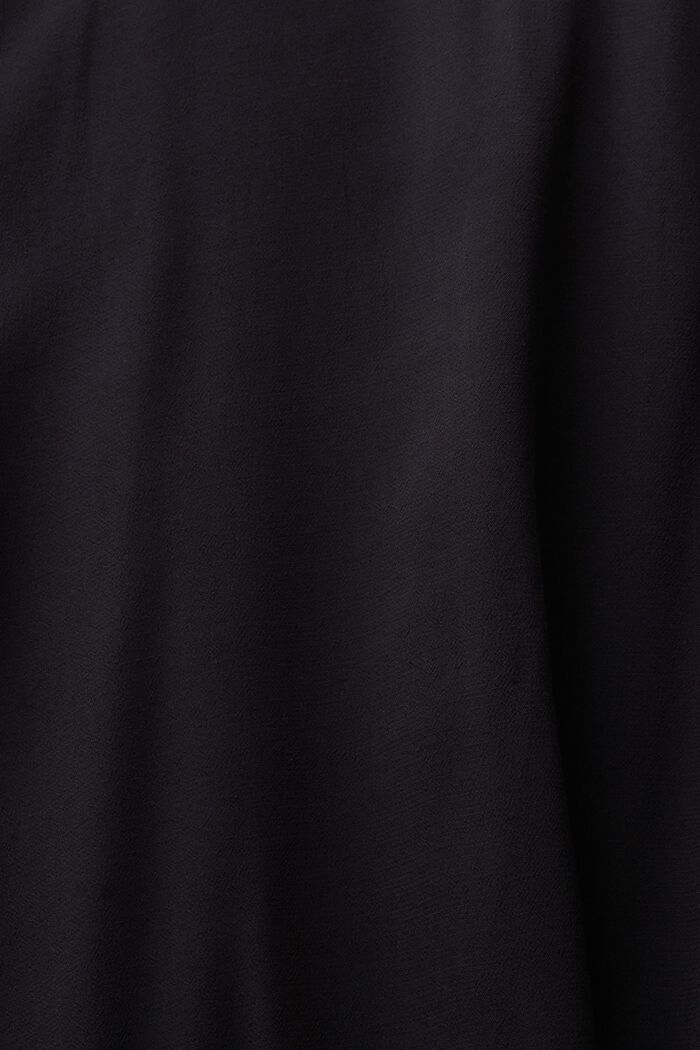 Blouse en crêpe à manches longues, BLACK, detail image number 4